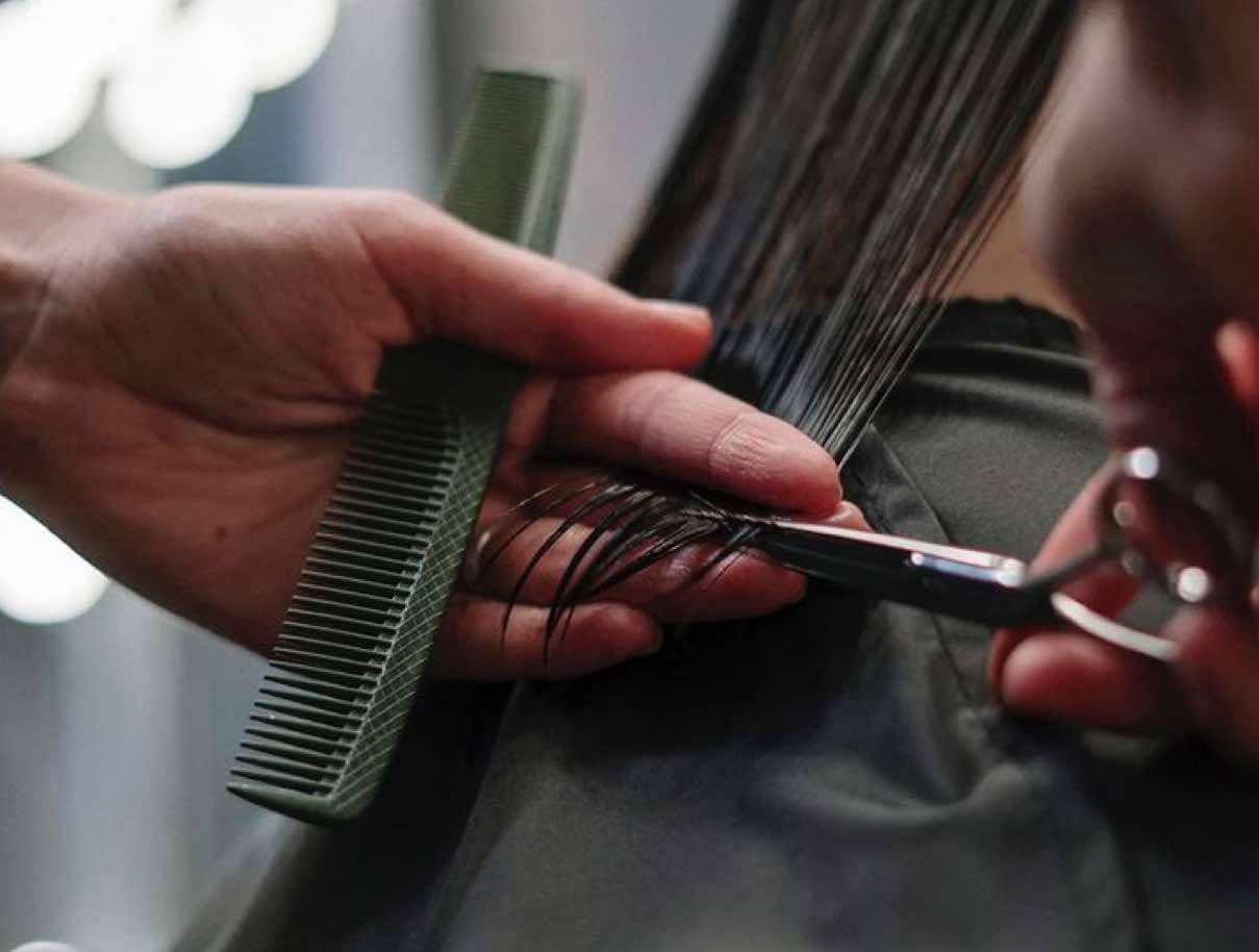 Professional women’s haircut