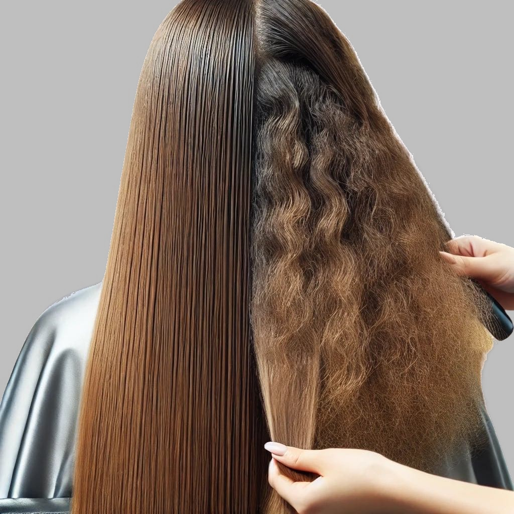 Keratin smoothing treatment