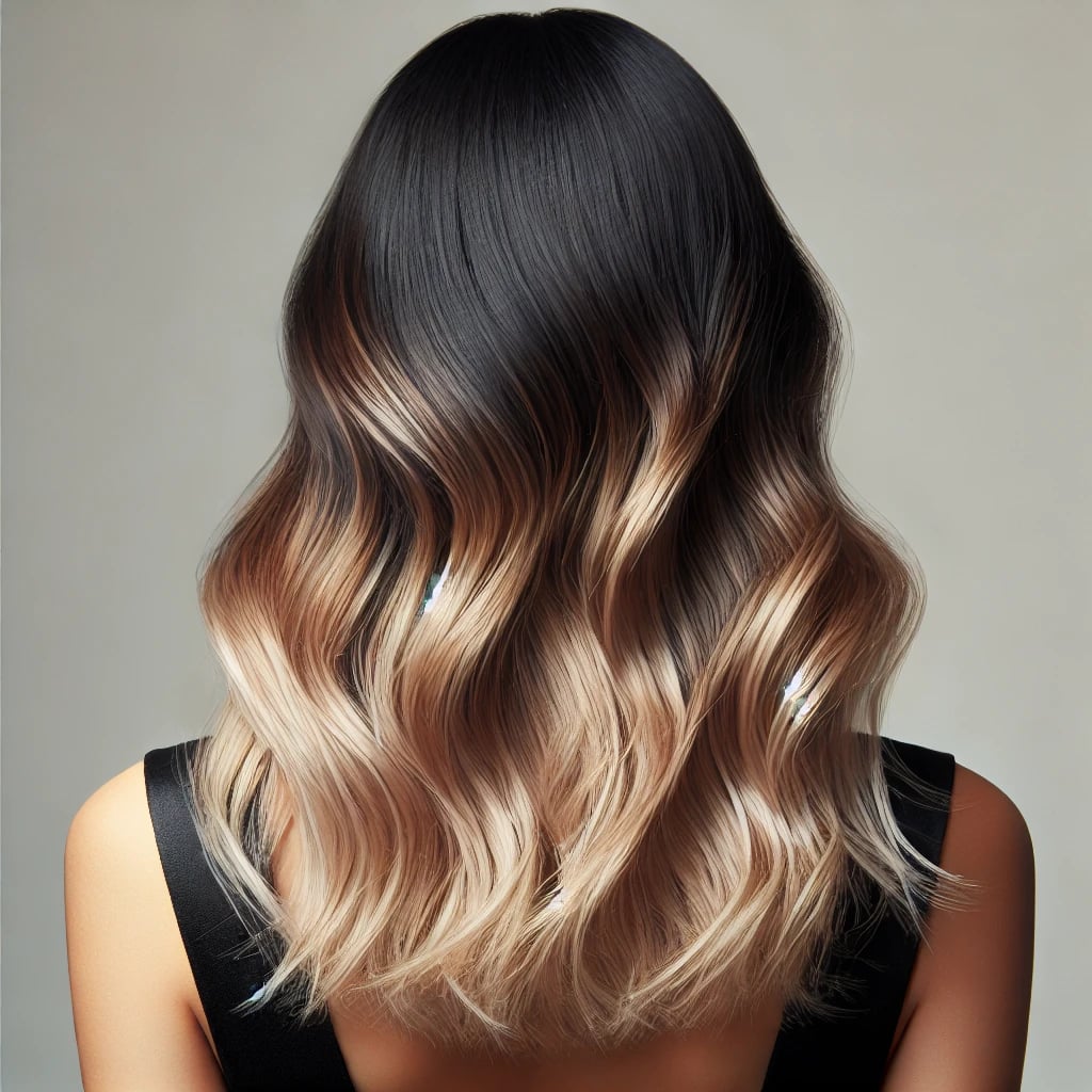 Ombre hair colouring